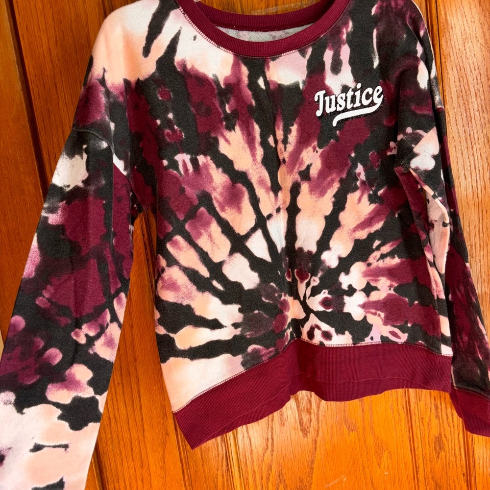 Justice Multicolor Tie-Dye Pullover
